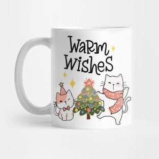 Warm Wishes Cat Mug